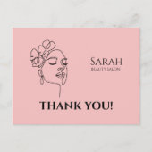 Schönheitssalon danke Postkarte (Vorderseite)