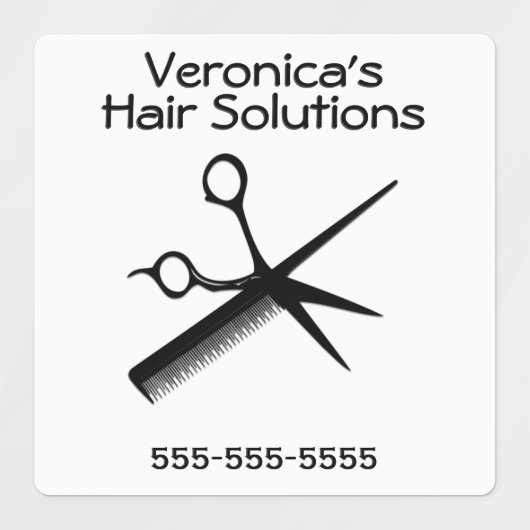 Schönheitssalon Etiketten (Design 1)