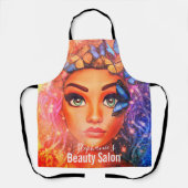Schönheitssalon Fantasy Lady mit Schmetterlingen Schürze (Vorderseite)