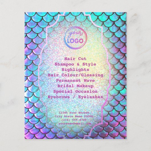 Schönheitssalon Flyer (Hinten)