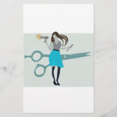 Schönheitssalon Friseursalon - Liste der Preise fü Flyer (Hinten)