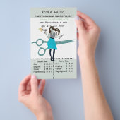 Schönheitssalon Friseursalon - Liste der Preise fü Flyer (Handgriff)