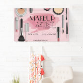 Schönheitssalon Friseurschere Schminkkünstler mode Banner (Insitu)