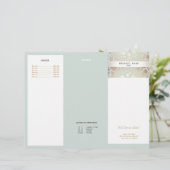 Schönheitssalon Gold Light Blue Circle Broschüre (Stehend Vorderseite)