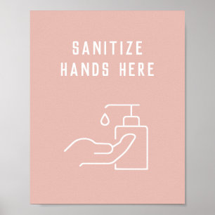 Schönheitssalon Hygiene Entschärfen Sie Ihr Handpl Poster