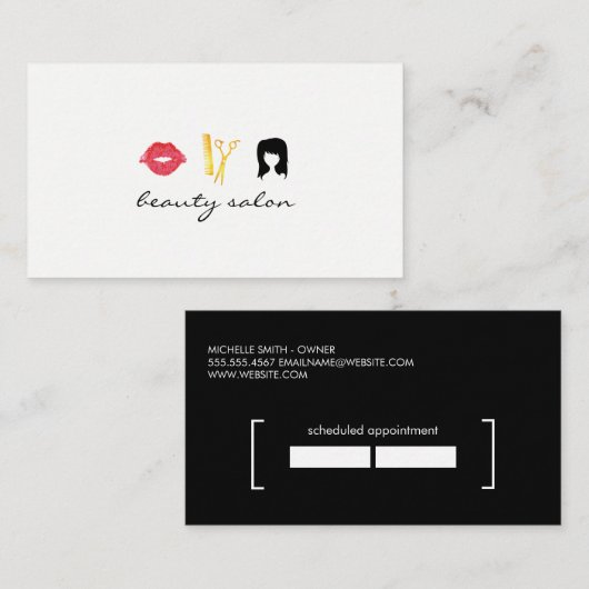 Schönheitssalon / klein / Termin (Vorne/Hinten)