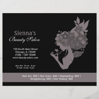 Schönheitssalon (Lavendel Blush) Flyer