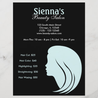 Schönheitssalon (Light Cyan) Flyer
