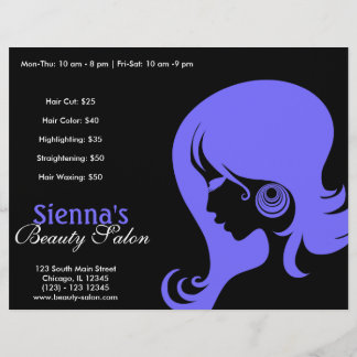 Schönheitssalon (Light Slate Blue) Flyer