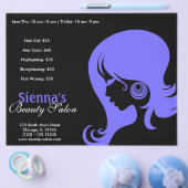 Schönheitssalon (Light Slate Blue) Flyer (Einzeln)