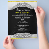 Schönheitssalon Liste der Dienstleistungen Flyer D (Hand)