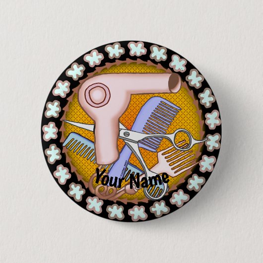 Schönheitssalon-Magie-Button Button (Vorderseite)