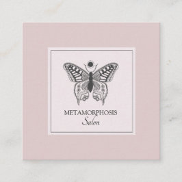 Schönheitssalon Makeup Hair Pink Blush Quadratische Visitenkarte