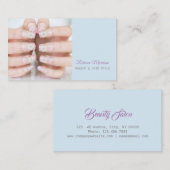 Schönheitssalon Maniküre Nagelkünstler Visitenkarte (Vorne/Hinten)