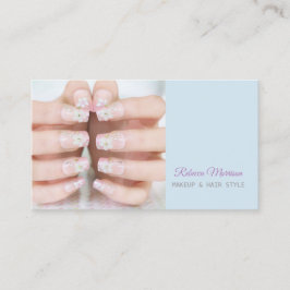 Schönheitssalon Maniküre Nagelkünstler Visitenkarte