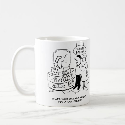 Schönheitssalon - maximale Höhe für eine große Bes Kaffeetasse (Links)