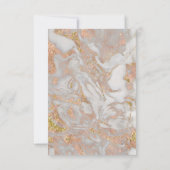 Schönheitssalon Metall Kupfergraue Marmor vielen D Dankeskarte (Rückseite)