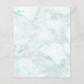 Schönheitssalon mit Ihrem Logo auf aquamarinem Mar Flyer (Hinten)