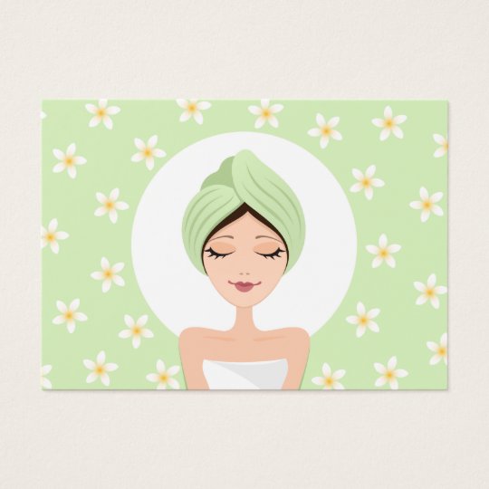 Schönheitssalon oder Wellness-Centergeschäftskarte Visitenkarte