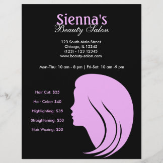 Schönheitssalon (Plum) Flyer