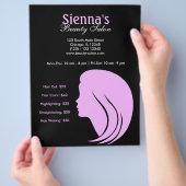 Schönheitssalon (Plum) Flyer (Hand)