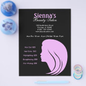 Schönheitssalon (Plum) Flyer (Einzeln)
