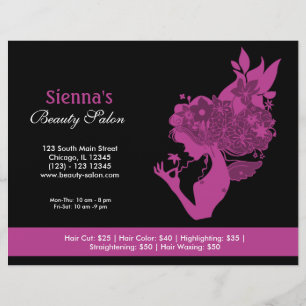 Schönheitssalon (Plum) Flyer