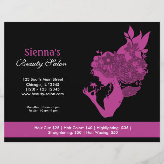 Schönheitssalon (Plum) Flyer
