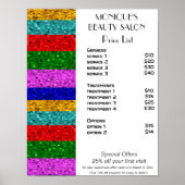 Schönheitssalon Poster (Vorne)