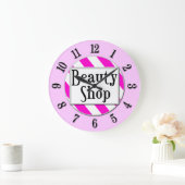 Schönheitssalon Rosa Retro Wall Uhr (Zuhause)