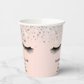 Schönheitssalon Rose Gold Silberleine Pappbecher (Links)