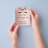 Schönheitssalon Rose Goldmedaille Glitzer Preislis Flyer (Gruppe)