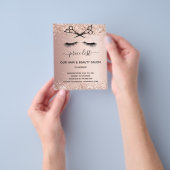 Schönheitssalon Rose Goldmedaille Glitzer Preislis Flyer (Gruppe)