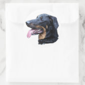 Schönheitssalon Runder Aufkleber (Tasche)