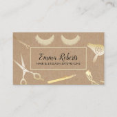 Schönheitssalon Rustikale Kraft Visitenkarte (Vorderseite)