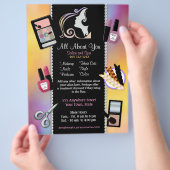 Schönheitssalon - Schönheitssalon und Wellness-Cen Flyer (Hand)