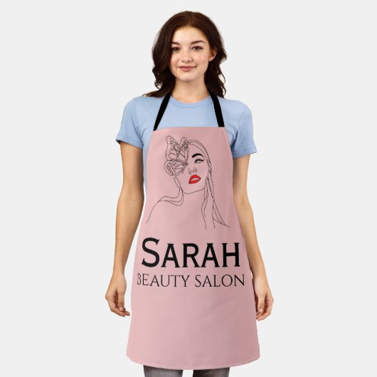 Schönheitssalon Schürze (Getragen)