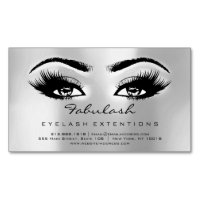 Schönheitssalon Silver Gray Adress Makeup Lashes