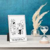 Schönheitssalon Überraschung. Funny Fotoplatte (Seite)