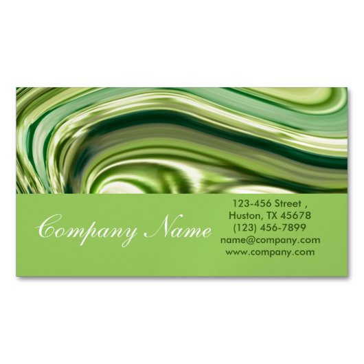 Schönheitssalon WELLNESS-CENTER abstrakte Limetten Magnetische Visitenkarte (Vorderseite)