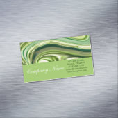 Schönheitssalon WELLNESS-CENTER abstrakte Limetten Magnetische Visitenkarte (Beispiel)