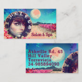 Schönheitssalon Wellness-Center Friseur Visitenkarte (Vorne/Hinten)
