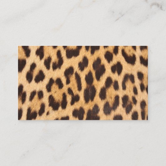 Schönheitssalon WELLNESS-CENTER Leopardentermin Visitenkarte (Rückseite)