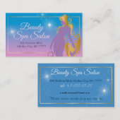 Schönheitssalon Wellness-Center Salon Mermaid Illu Visitenkarte (Vorne/Hinten)