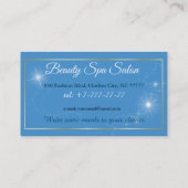 Schönheitssalon Wellness-Center Salon Mermaid Illu Visitenkarte (Rückseite)