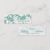 Schönheitssalon-Wellness-Centerblumenstrudel Mini Visitenkarte (Vorne/Hinten)