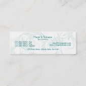 Schönheitssalon-Wellness-Centerblumenstrudel Mini Visitenkarte (Rückseite)