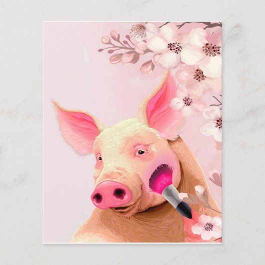 Schönheitsschwein-Schwein-Liebhaber Flyer (Vorne)