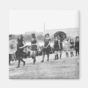 Schönheitsshow Glamourgirls Vintage 1922 Magnet