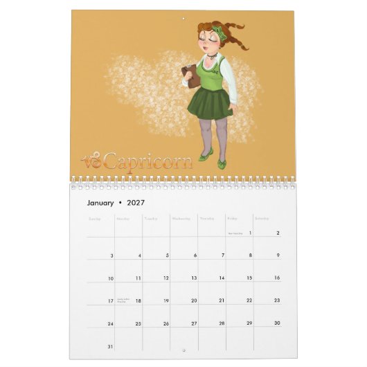 Schönheitssymptome mit Symbolcharakter Kalender (Jan 2027)